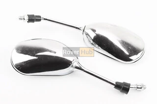 УЦІНКА Дзеркала к-кт DIO-хром "краплі", м10 "компакт" (під фарбування,є подряпини, див. фото)