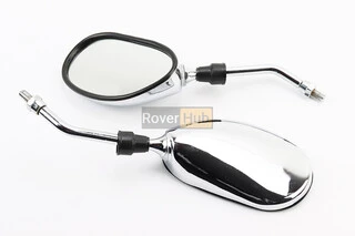 УЦІНКА Дзеркала к-кт DIO-хром "краплі", м8 (незначні подряпини, можливі дефекти фарбування, див. фото)