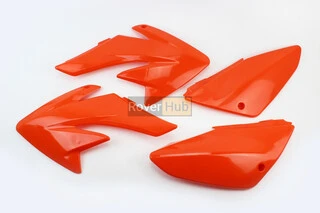 Пластик - ВЕСЬ к-кт деталей - 7од. ПОМАРАНЧЕВИЙ, Honda CRF70/KAYO CRAZY CAT 140cc/GEON X-PIT