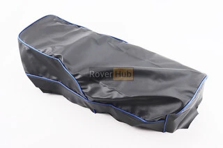 Чохол сидіння 6V  чорний з синім кантом