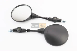 Дзеркала складні к-кт Круглі-чорні "МОТО", м10