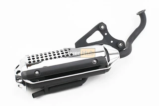 Глушник Honda DIO ZX AF34 / 35, LEAD AF-48, ХРОМ