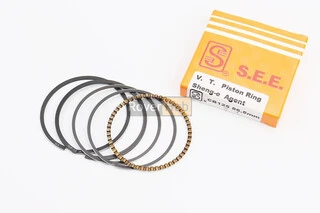 Кольца поршневые СВ125cc 56,5мм STD (толщина - 1,10мм) желтая коробка
