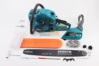 Бензопила SPEKTR SCS-6300 62cc (6,3кВт. шина 18&quot;, ланцюг 325-1,5-72зв. круг. зуб), плавний пуск