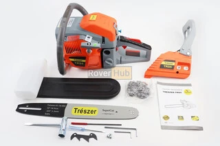 Бензопила TRESZER TRS5 45cc (2,8кВт. шина 15&quot;, ланцюг 325-1,5-64зв. квад. зуб) з підкачуванням, плавний пуск