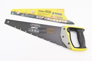 Ножівка по дереву 400мм, 9TPI MAX CUT, загартований зуб, 3D заточування, тефлонове покриття, BLACK ALLIGATOR 14-2440