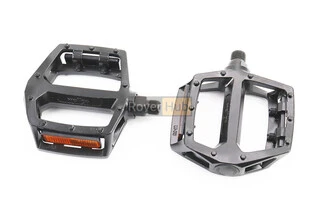Педалі BMX 9/16&quot; (107x105x28mm) алюмінієві, чорні LU-313
