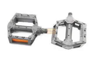 Педали BMX 9/16&quot; (111x99x23mm) пластиковые, чёрные 205DU