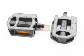 Педалі CITY 9/16&quot; (114x85x27mm) пластикові, чорно-сірі WP-208