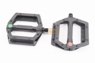 Педалі MTB широкі 9/16&quot; (117x110x25.5mm) зі знімними шипами, пром-підшипник (6*13*5), пластикові, чорні NW-613B