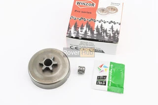 Тарелка сцепления "звезда" 3/8-6 MS-170/171/180/181/190T/191T/210/211/230/250 + подшипник+смазка, "PRO SERIA"