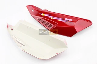 Пластик боковой лев, прав. к-кт 2шт КРАСНЫЙ