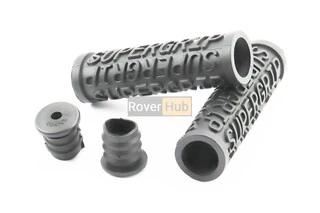 Ручки руля 100мм, чёрные PVC-111B