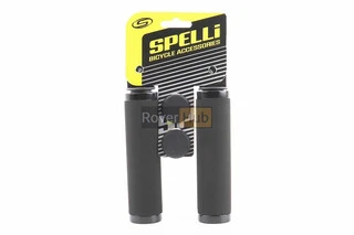 Ручки керма 130мм з затискачем Lock-On з двох сторін, неопренові, чорні SBG-672