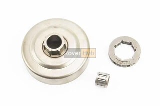 Тарелка сцепления + звезда 325-7 Husqvarna-136/137/141/142/235/240/325, Partner-365, OLEO MAC 941, JONSERED, POULAN + подшипник
