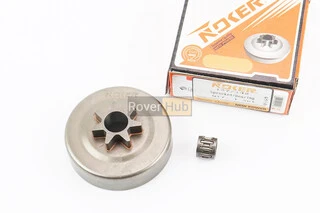 Тарелка сцепления "звезда" 325-7 Husqvarna-136/137/141/142/235/240/325, Partner-365, OLEO MAC 941, JONSERED, POULAN + подшипник