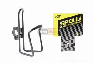 Флягодержатель алюминиевый, крепл. на руль, чёрный SBC-203