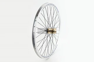 Колесо 26&quot; переднє V-brake, обід &quot;крапля&quot; алюмінієвий, втулка 14Gx36H, сіре кріпл. гайка, &quot;GRAVITY&quot;