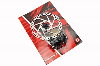 Тормоз Disk-brake передний (F160/R140мм)+диск 160мм, крепл. 6 болтов, чёрный DSC310