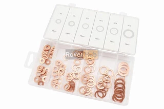 Набір мідних шайб (6х14х1, 8х14х1, 10х16х1, 12х18х1, 14х20х1, 16х24х1) 6 видів, 110шт