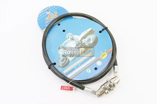 Замок протиугінний тросовий 800х8мм з 4-х значним кодом