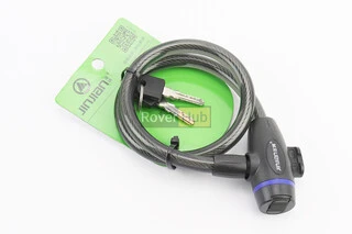 Замок противоугонный тросовый 650х12мм под ключ, 304