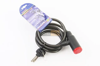 Замок противоугонный тросовый 1500х10мм под ключ, TY503