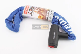 Замок протиугінний ланцюговий 900х8мм під ключ, синій