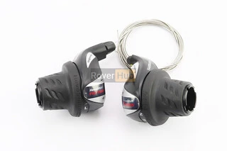 Перемикачі (грипшифт) 3x7 швидкості, чорні SL-RS 36