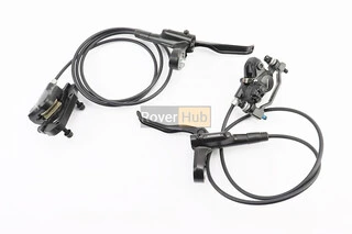 Гальмо Disk-brake гідравлічне переднє 800мм (F180мм)+заднє 1400мм (F180/R160мм), чорне BR-MT200