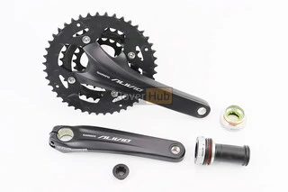Шатуны &quot;Hollowtech II&quot; 175мм, 44.32.22T MTB+каретка SM-BB52, интегрированная ось 24мм, алюминиевые, чёрные ALIVIO FC-M4060