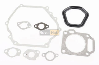 Прокладки двигуна 177F-77mm, к-кт 8 деталей, (пароніт, гума,)