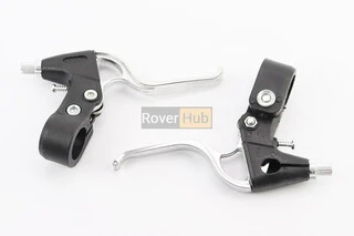 Гальмівні ручки, пластмасово-алюмінієві, чорно-сірі