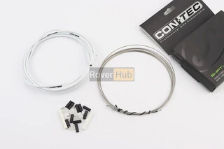 Трос - комплект перемикання універсальний "ПОВНИЙ" (сорочка 4мм х 2,7м, троса Slick Stainless 2000/2300мм, ковпачки, кінцівки,