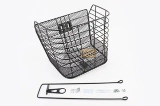 Корзина багажная передняя 26&quot;, чёрная JL-CK055 (возможны царапины, сколы, дефекты покраски)
