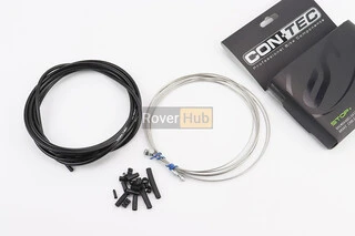 Трос - комплект гальмівний універсальний "ПОВНИЙ" (сорочка 5мм х 3м, троса Slick Stainless 1350/2350мм, ковпачки, кінцевики,