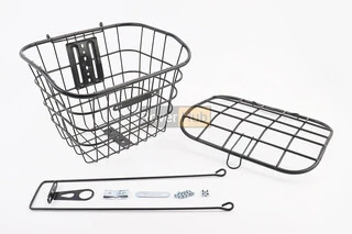 Кошик багажний передній 26&quot; з кришкою, чорний YZ-061 (можливі подряпини, сколи, дефекти фарбування)