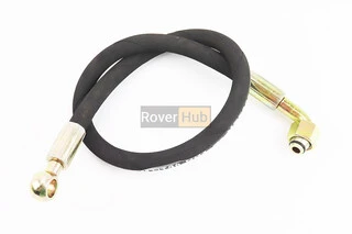 Шланг гідравлічний (L-73см, фітінг1 під болт D-14mm, фітінг2 90град, гайка М18)