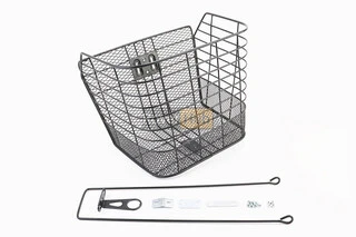 Корзина багажная передняя 28&quot;, чёрная JL-CK055 (возможны царапины, сколы, дефекты покраски)