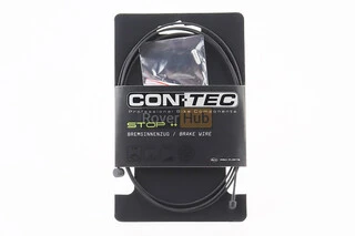 Трос гальмівний 1350мм універсальний MTB/ROAD з кінцевиком, нержавіюча сталь, тефлонове покриття, чорний Slick Stainless with