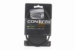 Трос гальмівний 2100мм універсальний MTB/ROAD з кінцевиком, нержавіюча сталь, тефлонове покриття, чорний Slick Stainless with