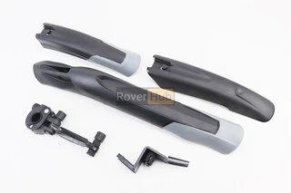 Крила пластмасові 24-26&quot; MTB швидкознімні, чорно-сірі H-N27F/H-N27B