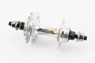 Втулка задня FIX алюмінієва 14Gx32H з фіксованою передачею 16Т, різьба Flip-Flop, 2 пром-підшипники 6000 2RS, кріпл. гайка,