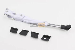 Подножка боковая задняя телескопическая для 24&quot;- 29&quot;, крепление за перо рамы, алюминиевая, белая