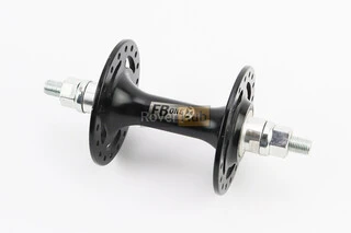 Втулка передня FIX алюмінієва 14Gx36H, 2 пром-підшипники 6000 2RS, крепл. гайка, чорна FB-A266В