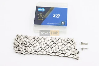 Цепь приводная 1/2х3/32х116L 8 скоростей, серебристая X8