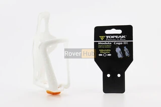 Флягодержатель пластиковый с регулировкой под фляги 51-73мм, крепл. на раму, белый TMD05B