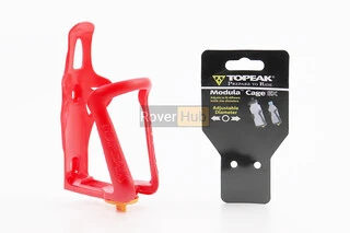 Флягодержатель пластиковый с регулировкой под фляги 51-73мм, крепл. на раму, красный TMD05B