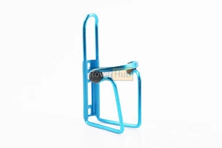 Фляготримач алюмінієвий з пластмасовими вставками, кріпл. на раму, синій