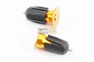 Заглушки руля, алюминиевые, золотистые к-кт